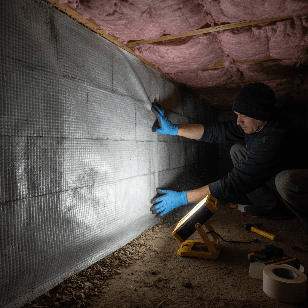 Crawl Space Moisture Barrier
